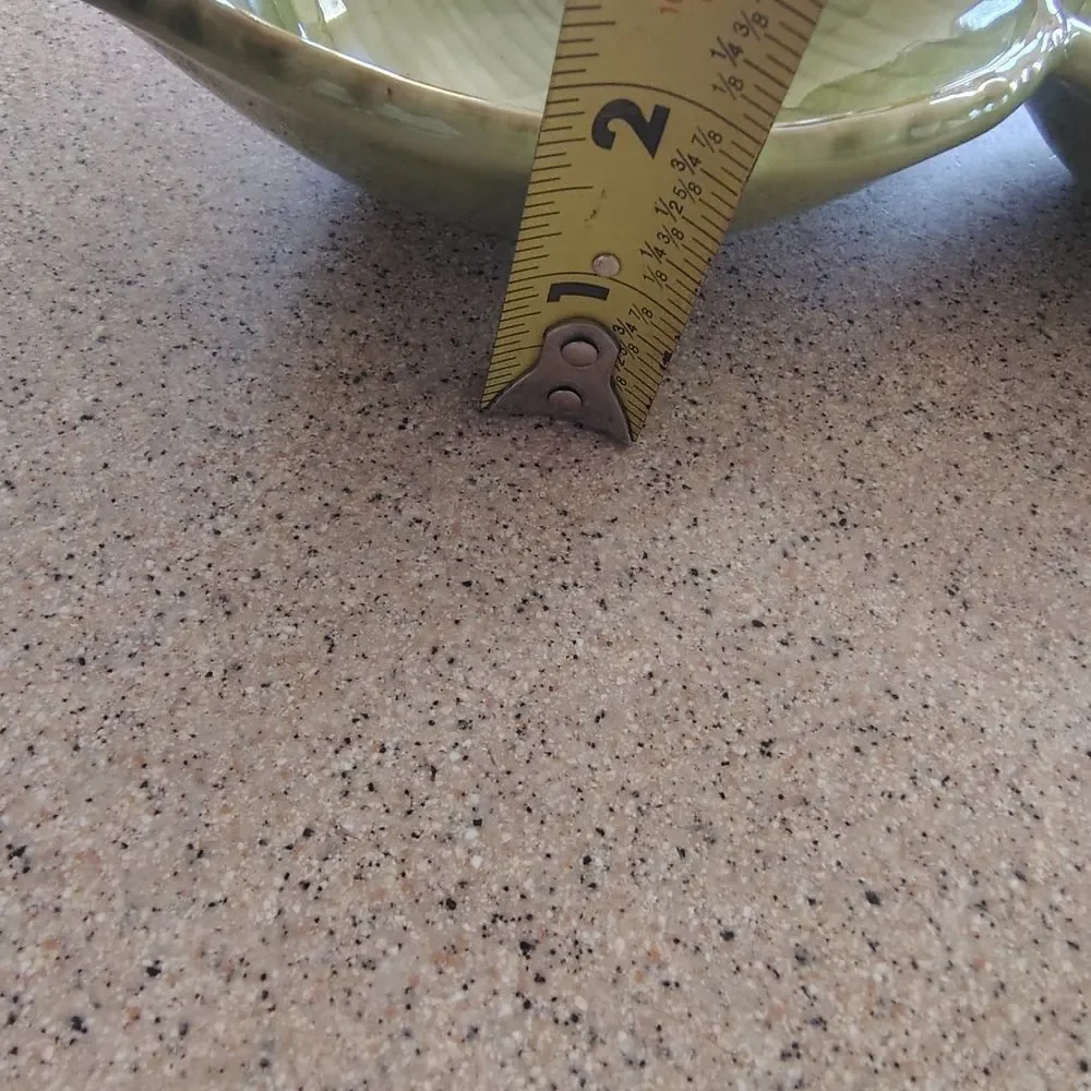 Pottery Barn Green Leaf Ceramic Dish